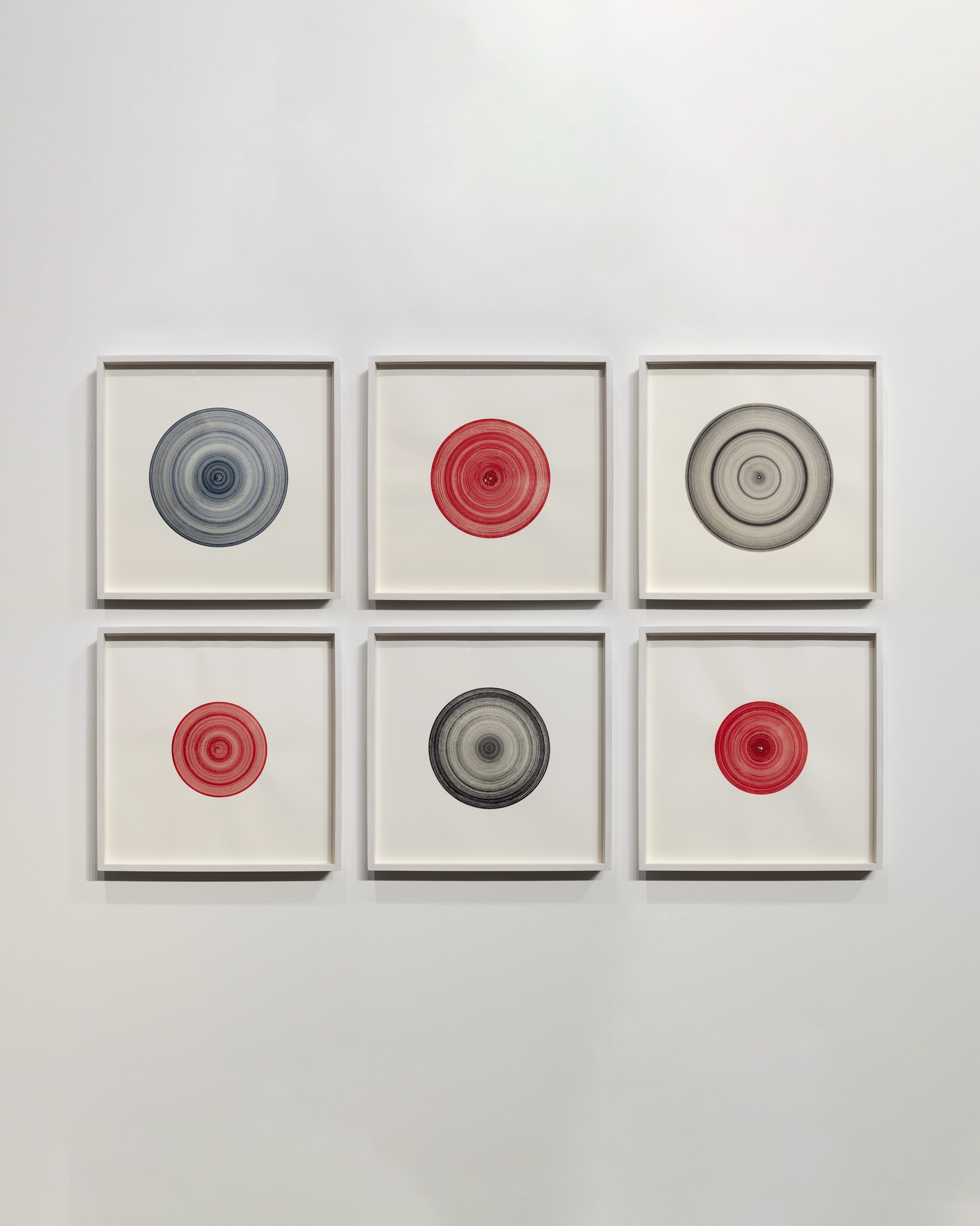 Series of Six Drawings : Gustav Landing, (Gulf Coast East, Nome, Savannah, Chesapeake, Gulf Coast West, Honolulu)