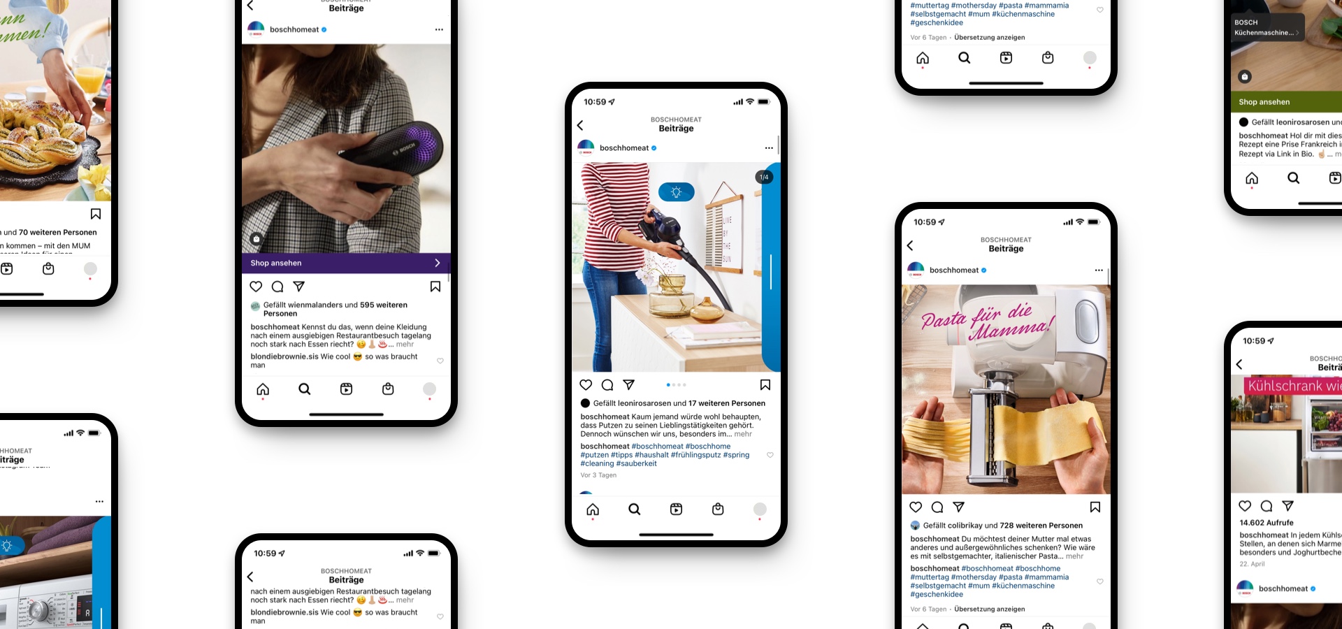 Abbildung des Bosch Home Österreichs Instagram Feeds