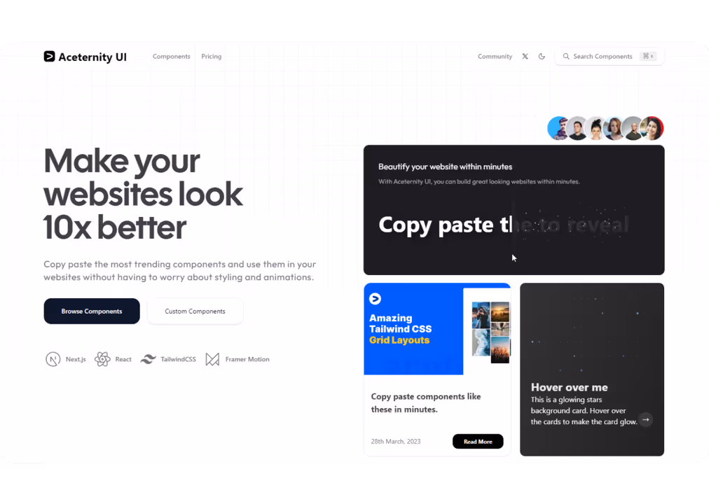 Webdesign Hero Section