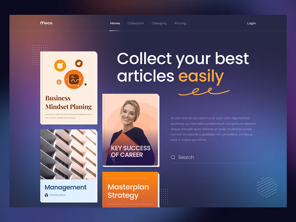 Webdesign Hero Section