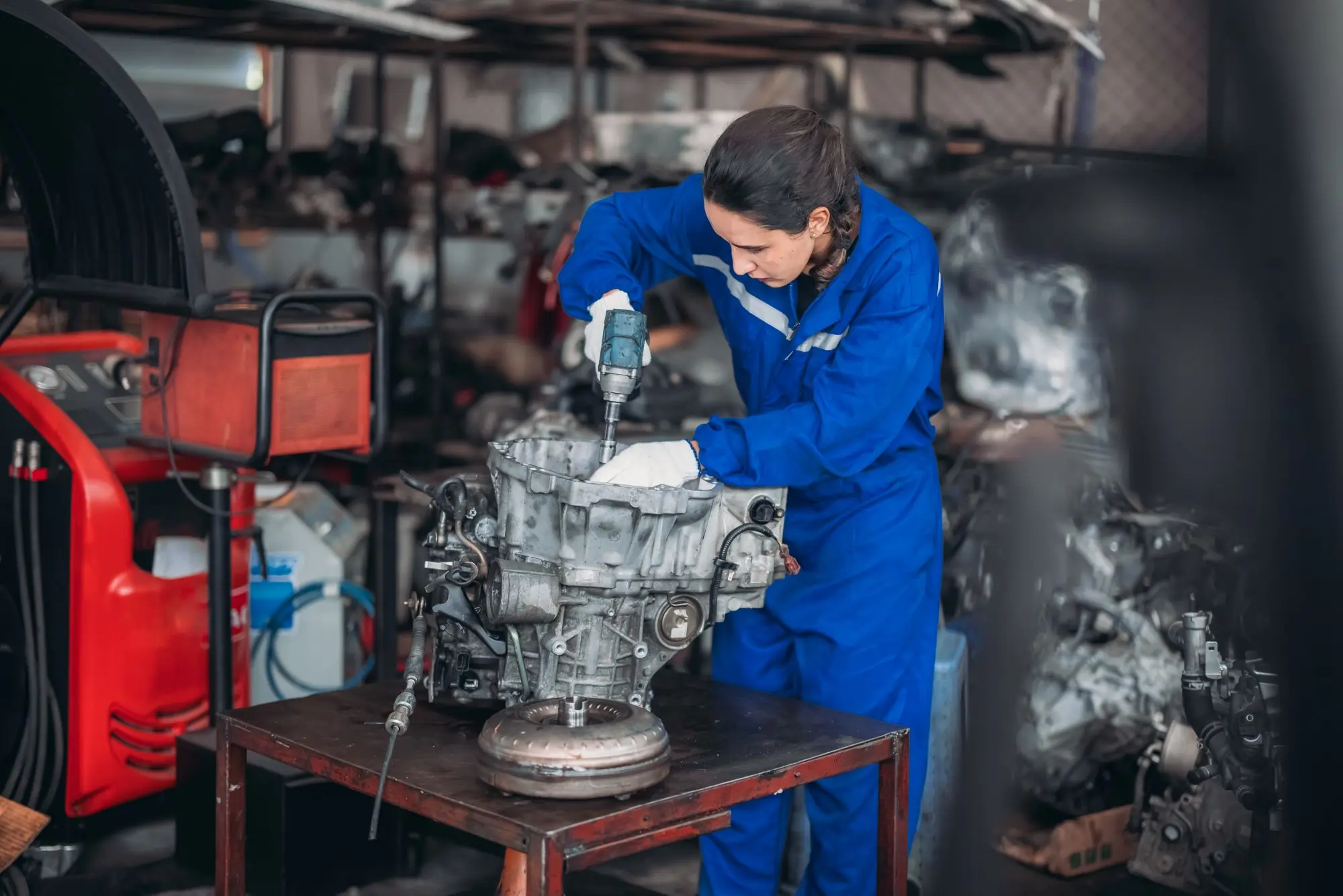 heavy-duty truck transmission diagnostic by FleetGo technician in Alberta