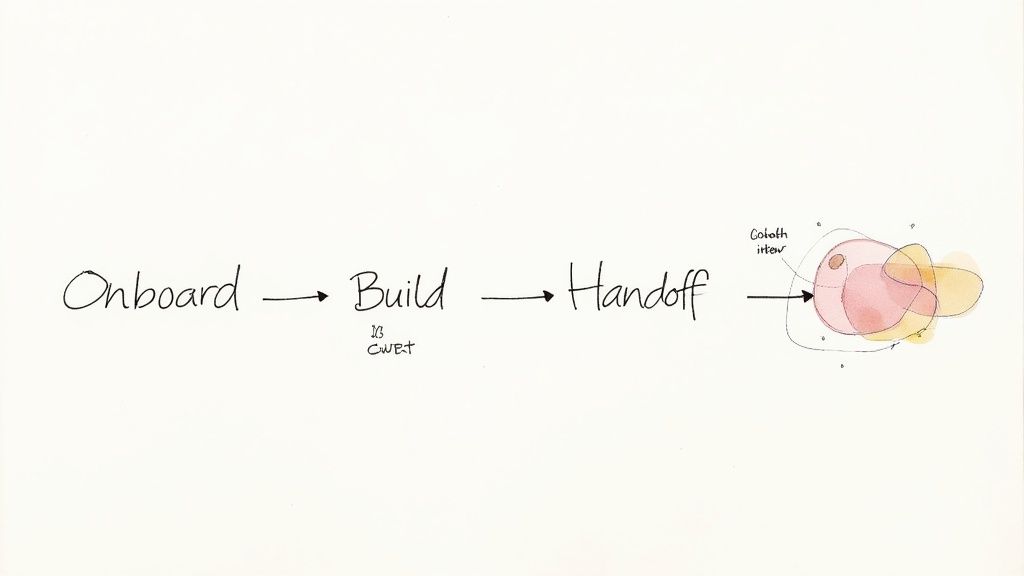 A person at a desk reviewing documents and a laptop, with a world map graphic in the background, symbolizing remote work logistics.