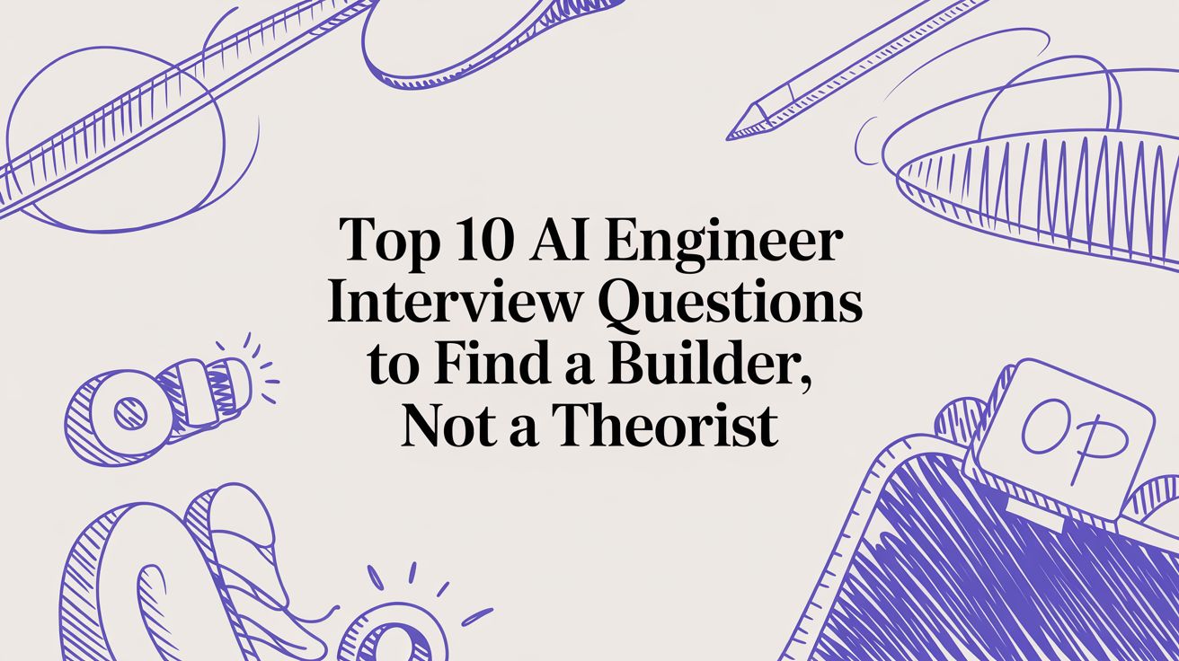 Top 10 AI Engineer Interview Questions to Find a Builder, Not a Theorist