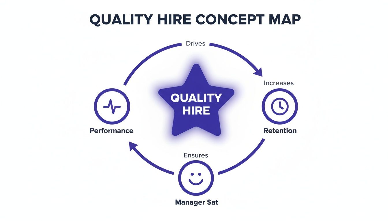 Infographic about quality of hire metrics