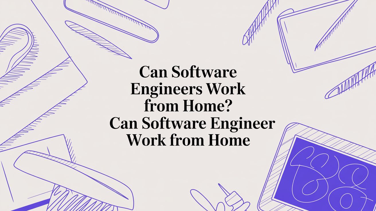 Can Software Engineers Work From Home? A Guide for CTOs