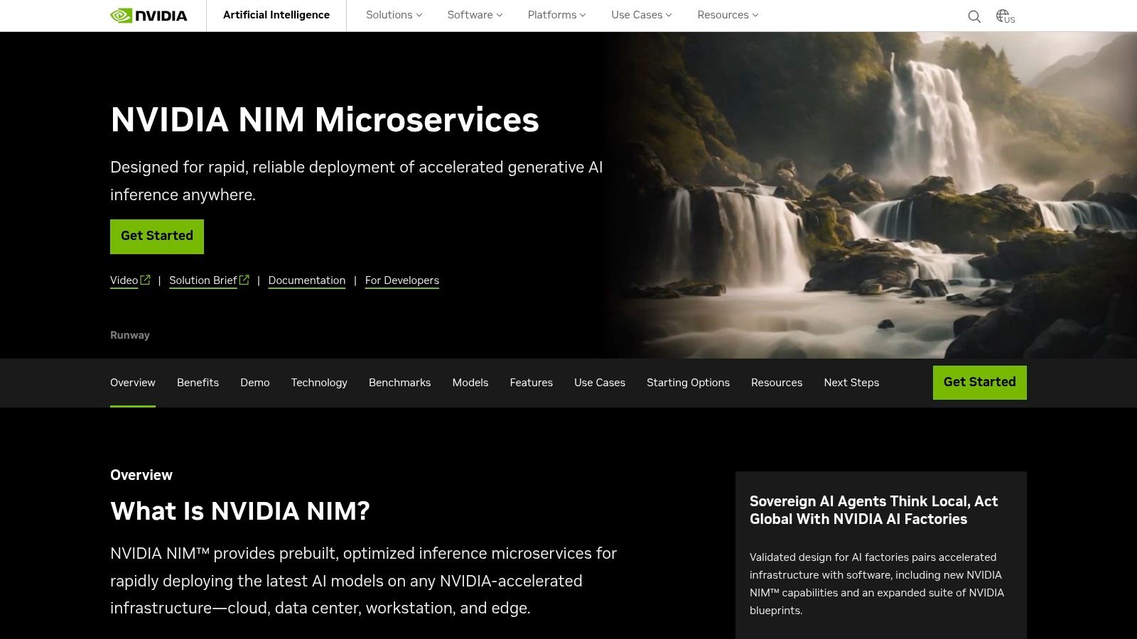 A graphic illustrating the NVIDIA AI Enterprise software platform, which includes NIM microservices.