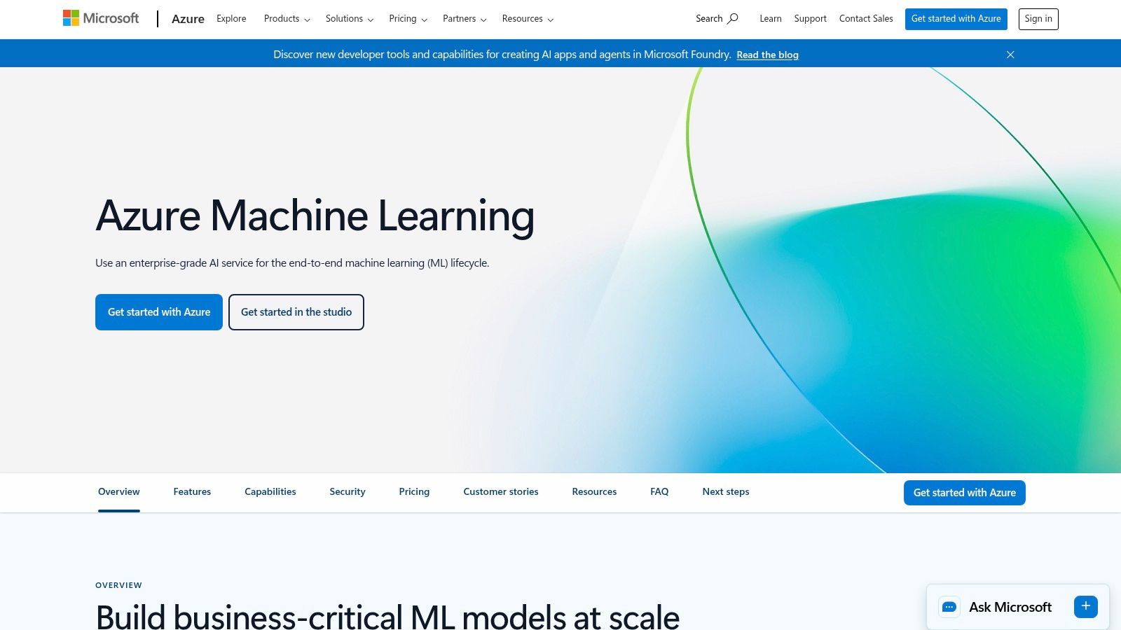 Azure Machine Learning