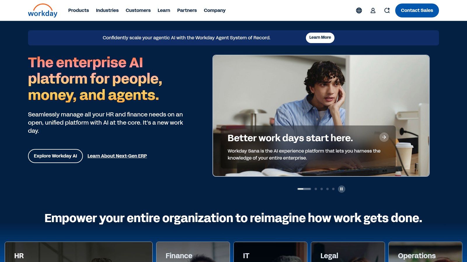 HiredScore's user interface displaying talent insights and candidate recommendations.