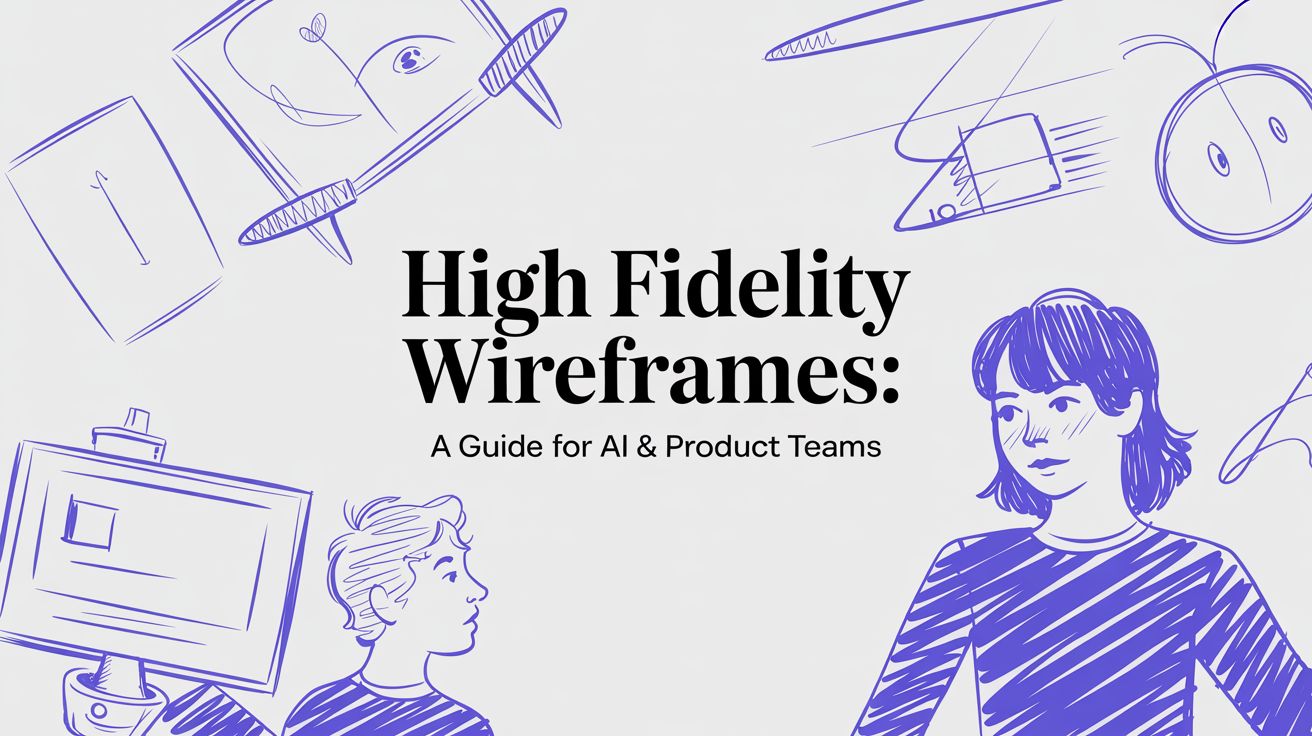 High Fidelity Wireframes: A Guide for AI & Product Teams