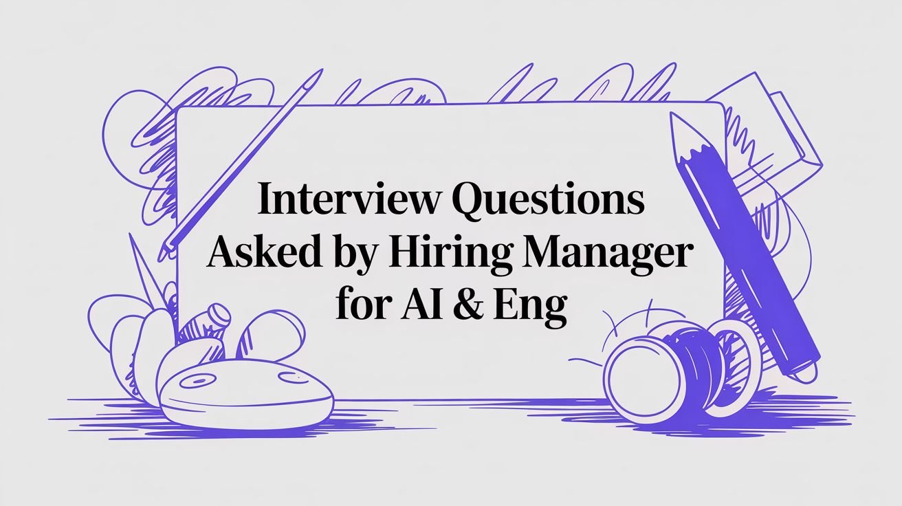 Interview Questions Asked by Hiring Manager for AI & Eng