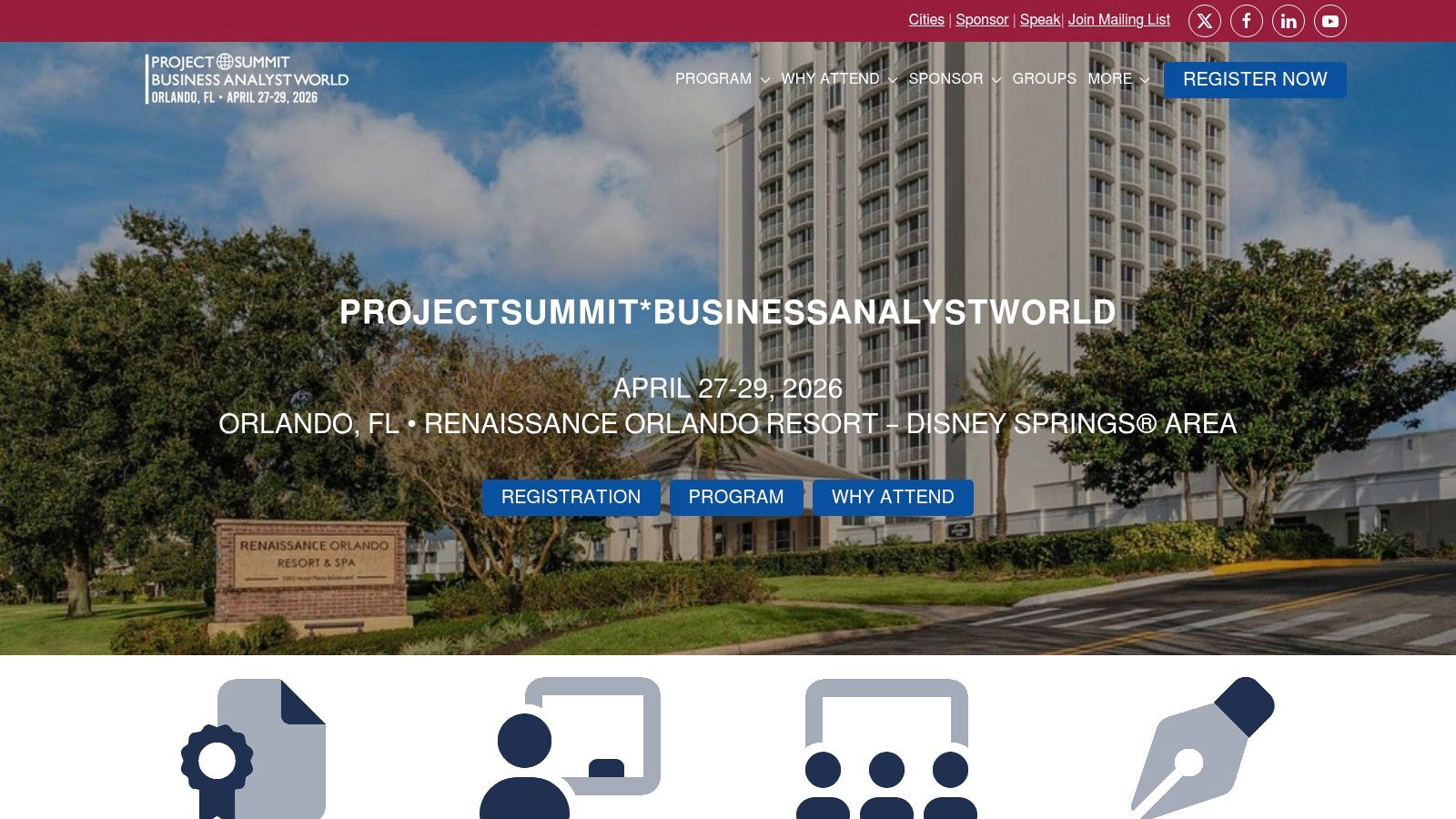 ProjectSummit*BusinessAnalystWorld, Orlando 2026