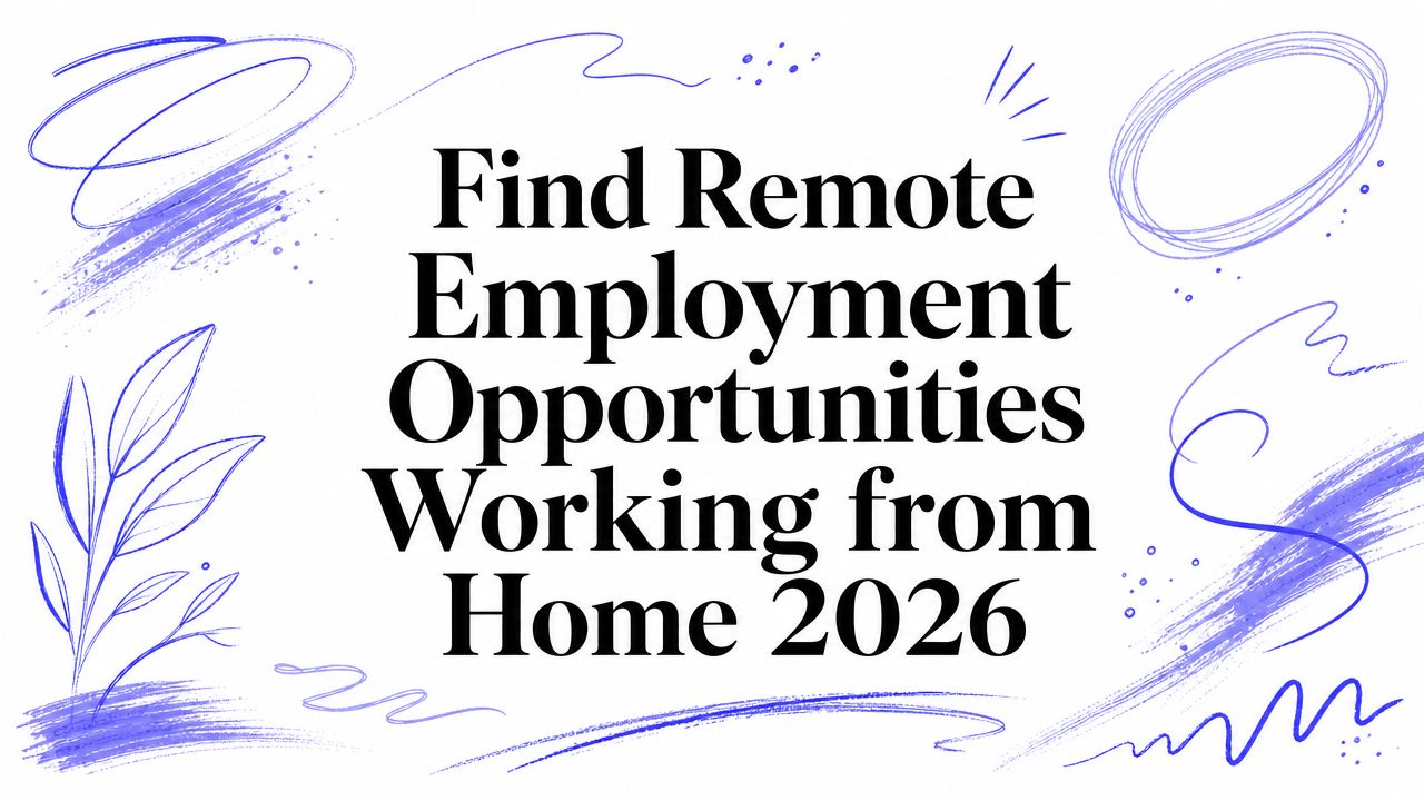 Find Remote Employment Opportunities Working from Home 2026