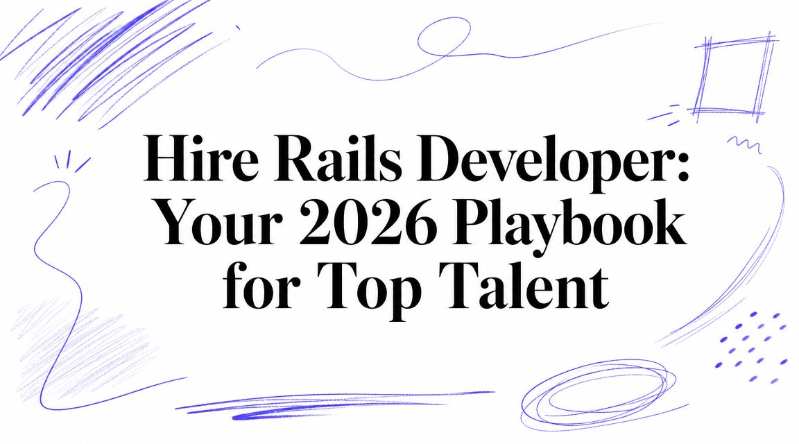 Hire Rails Developer: Your 2026 Playbook for Top Talent