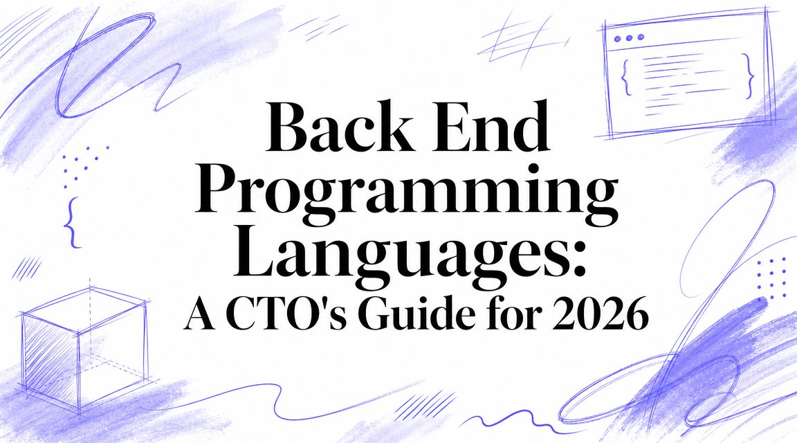 Back End Programming Languages: A CTO's Guide for 2026
