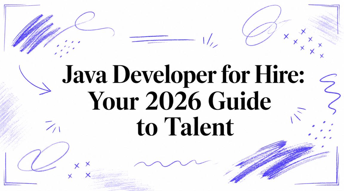 Java Developer for Hire: Your 2026 Guide to Talent