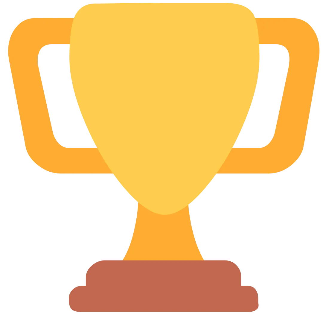 A trophy, representing achievement and recognition.