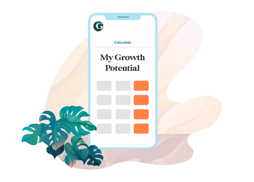 Illustration of the Growth Gurus My Growth Potential Calculator
