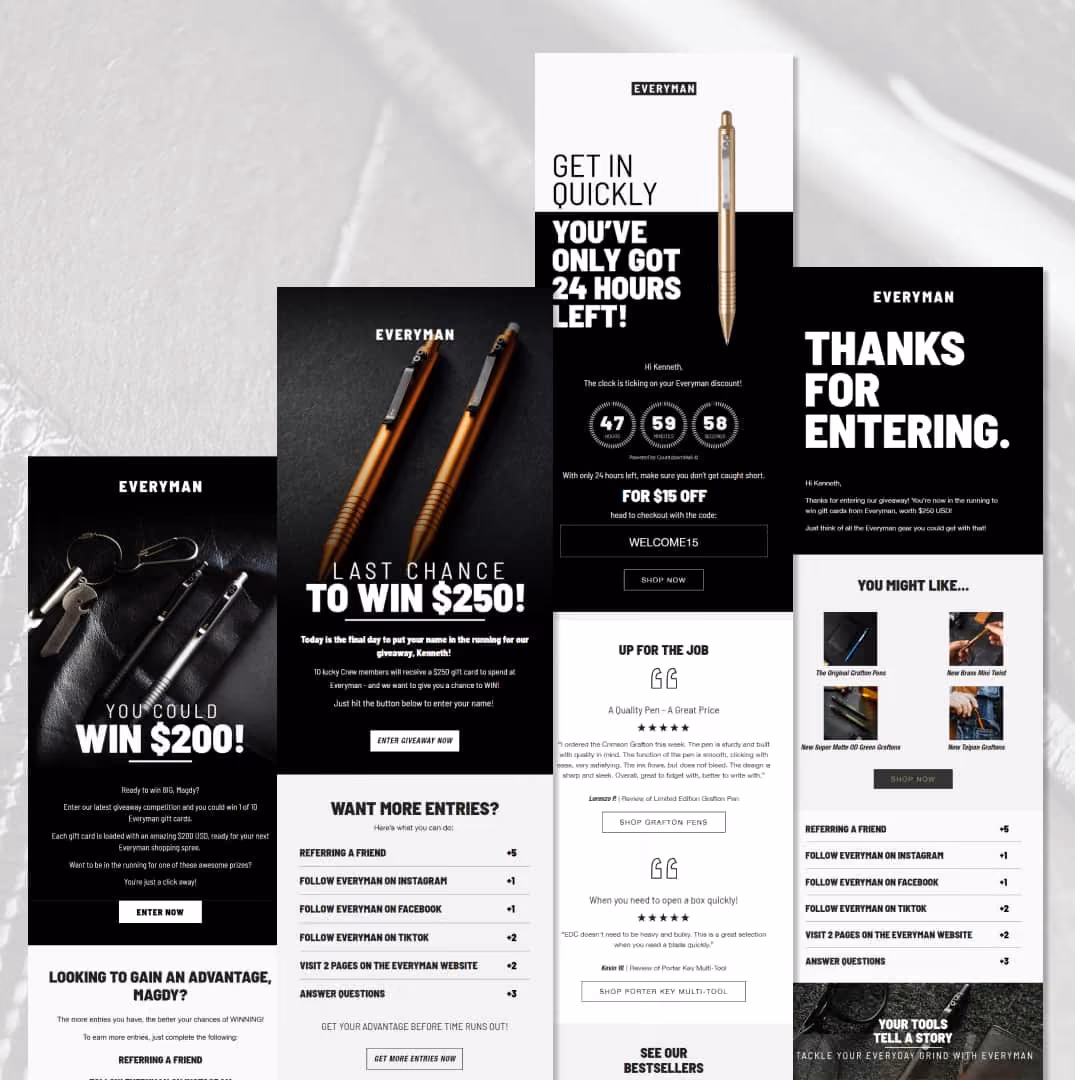 Quarterly giveaways Image