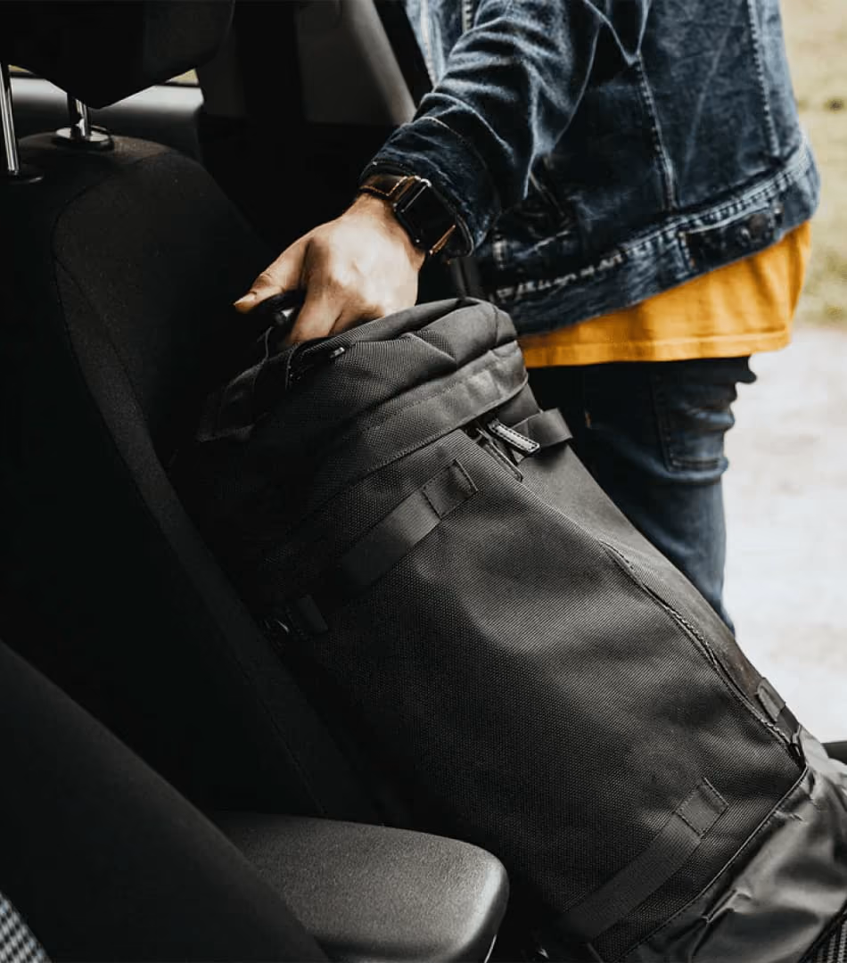 Bag in a car