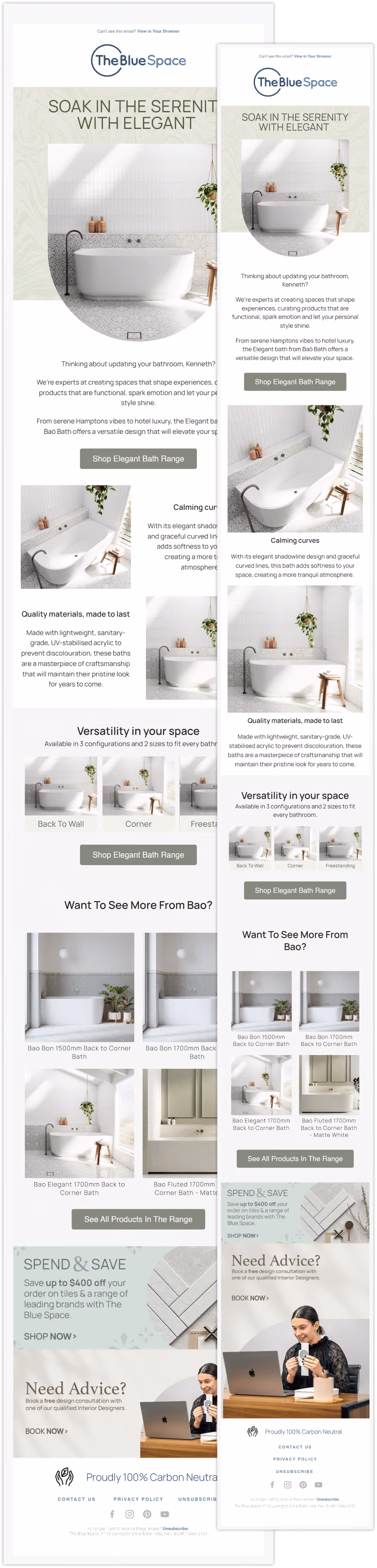 Blue Space-Elegant Bath