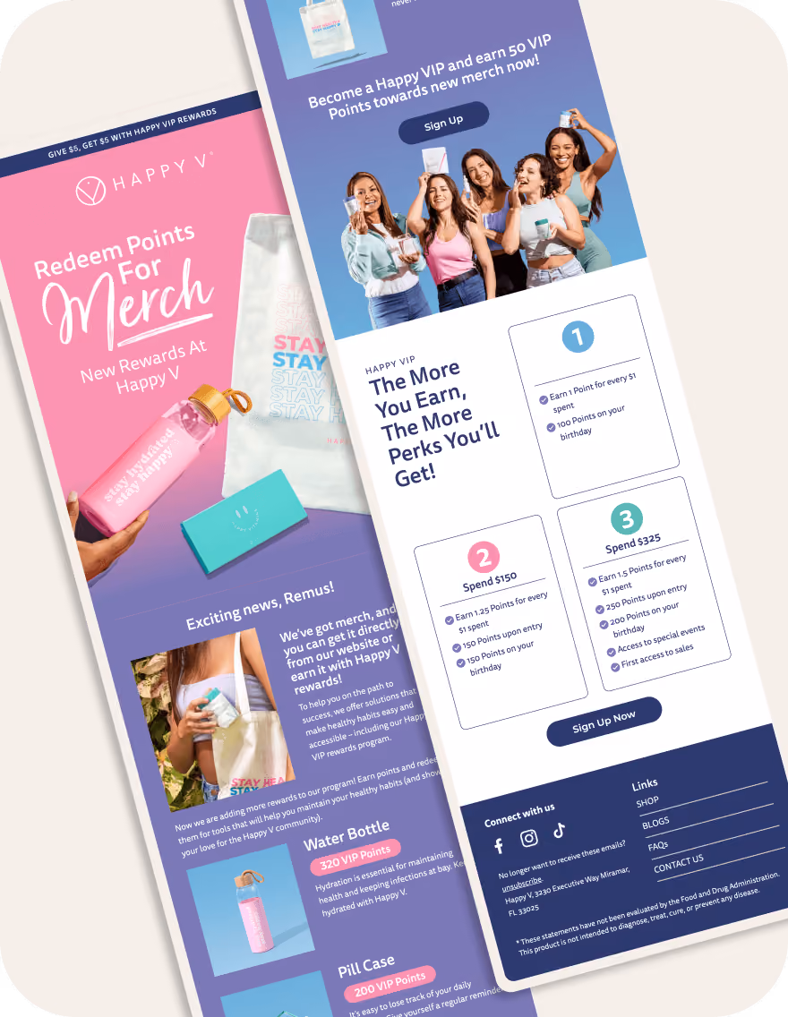 Happy V Email Template