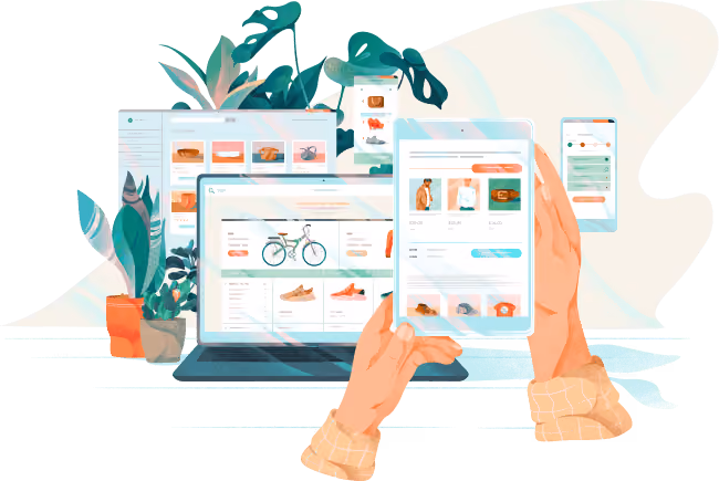 Illustration of the Growth Guru team