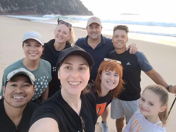 Team Near the Beach