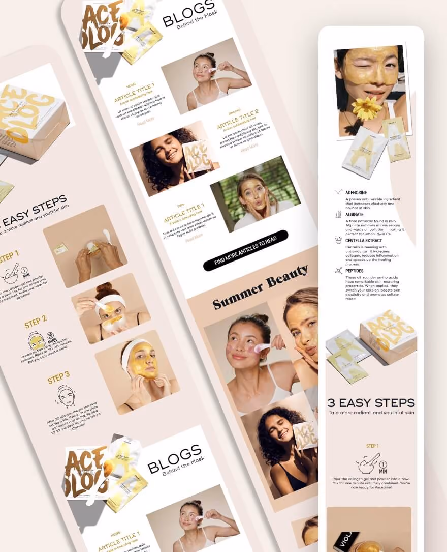 Aceology skin mask 