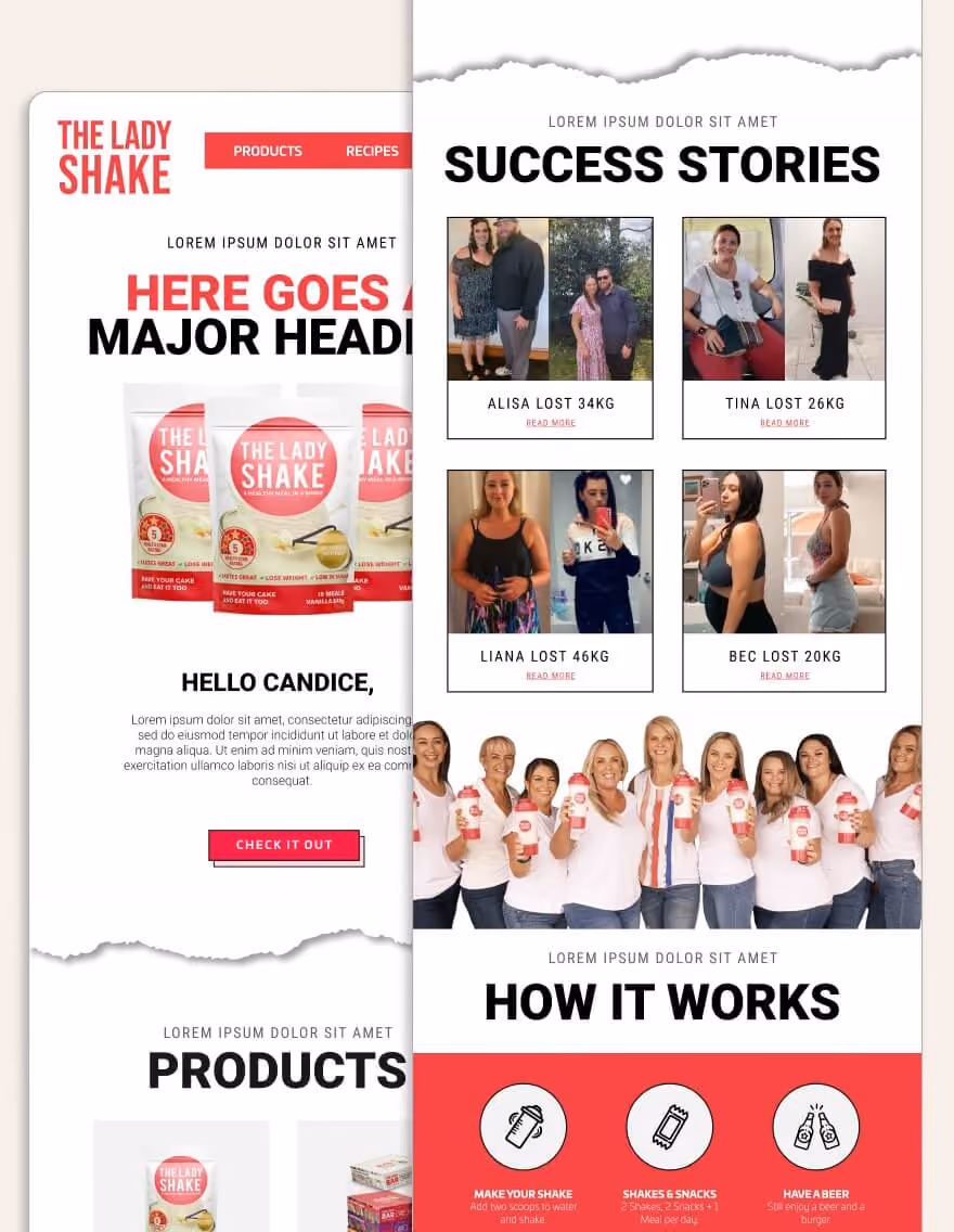 the Lady Shake Product
