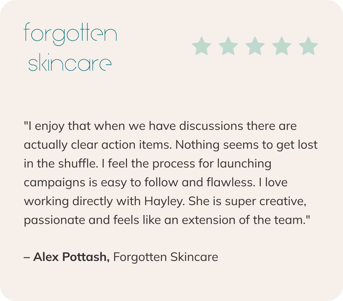 Forgotten Skincare Showcase
