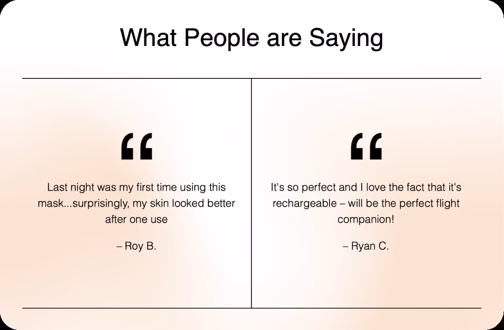 What People Are Saying