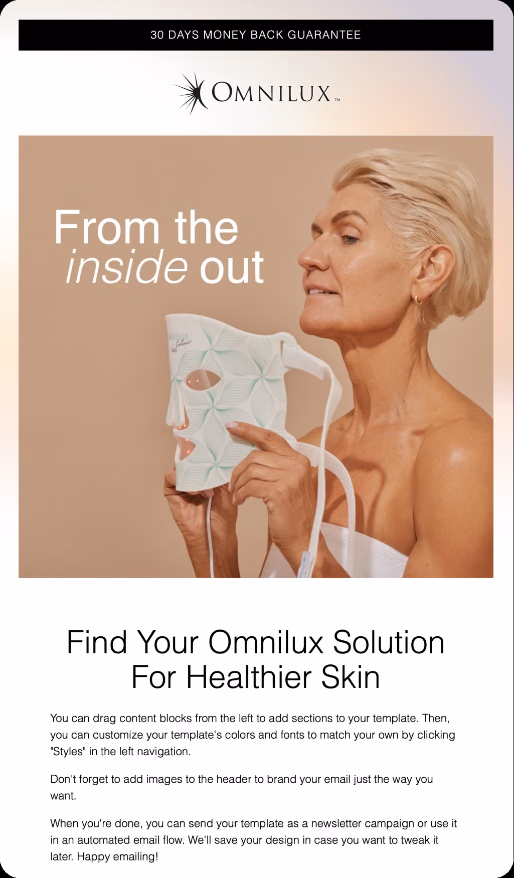 Find Your Omnilux solution For Healthier Skin