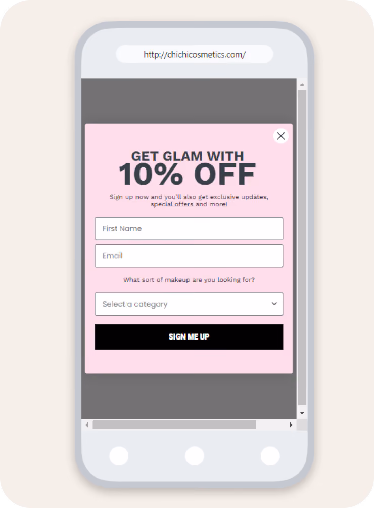 Website Pop Up