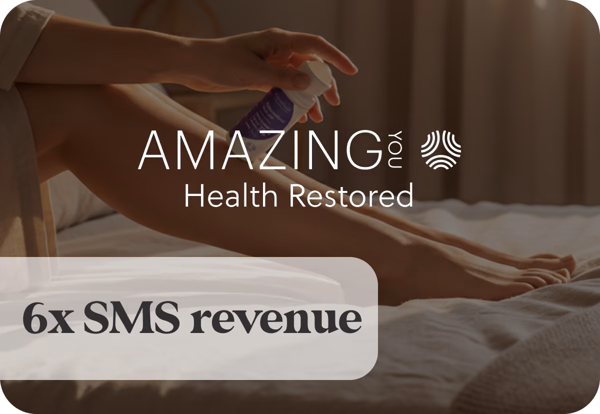 Amazing You saw a 6x revenue increase from SMS when working with Growth Gurus.