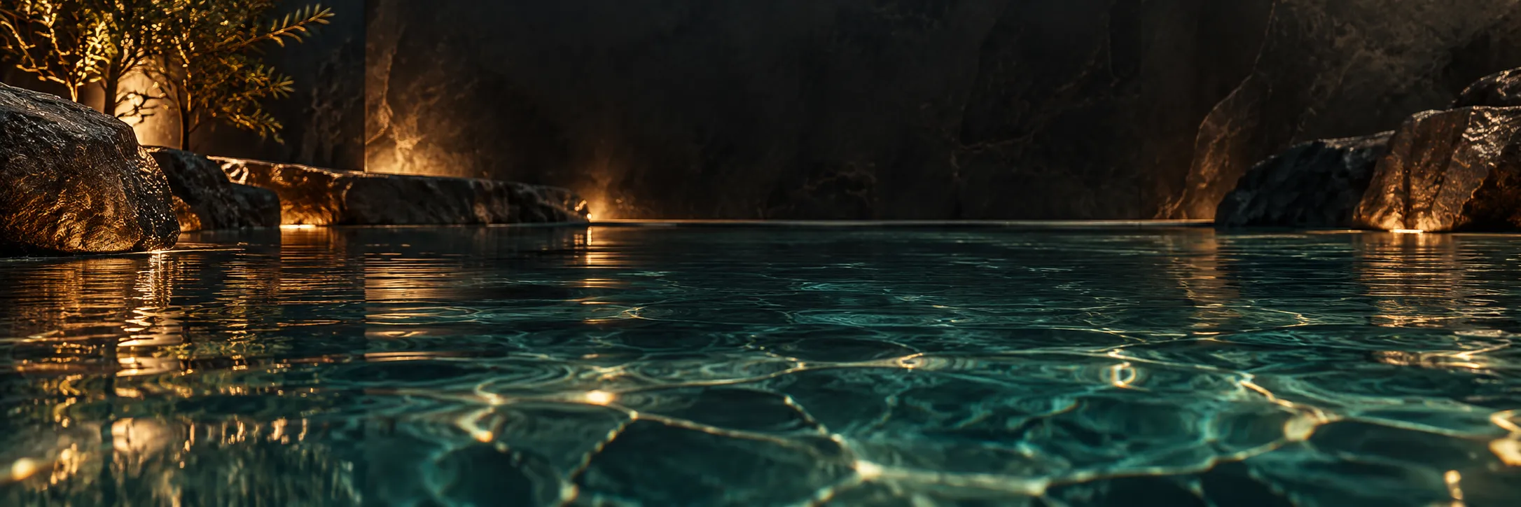 Elegant water and hydration-inspired spa still life