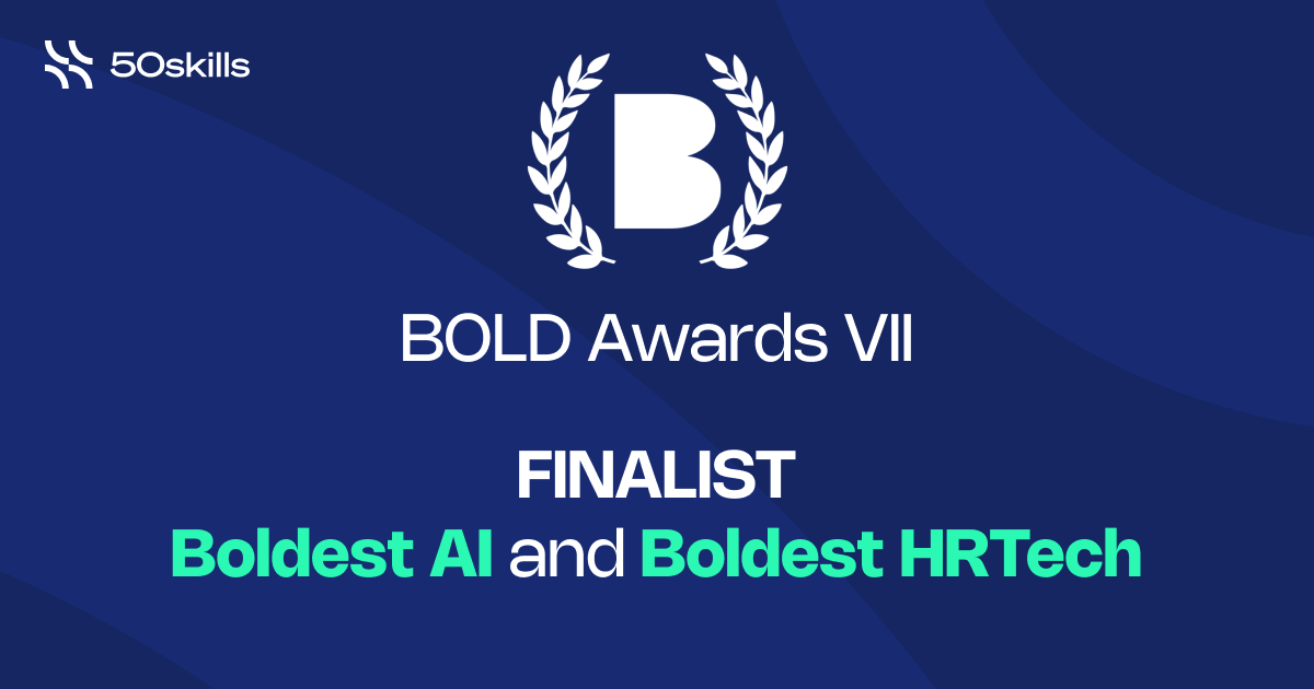 50skills named finalist in the BOLD Awards for AI and HRTech