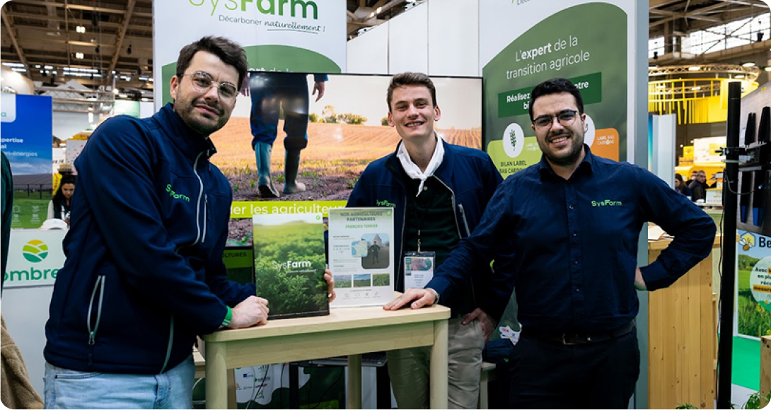 Équipe SysFarm sur un salon