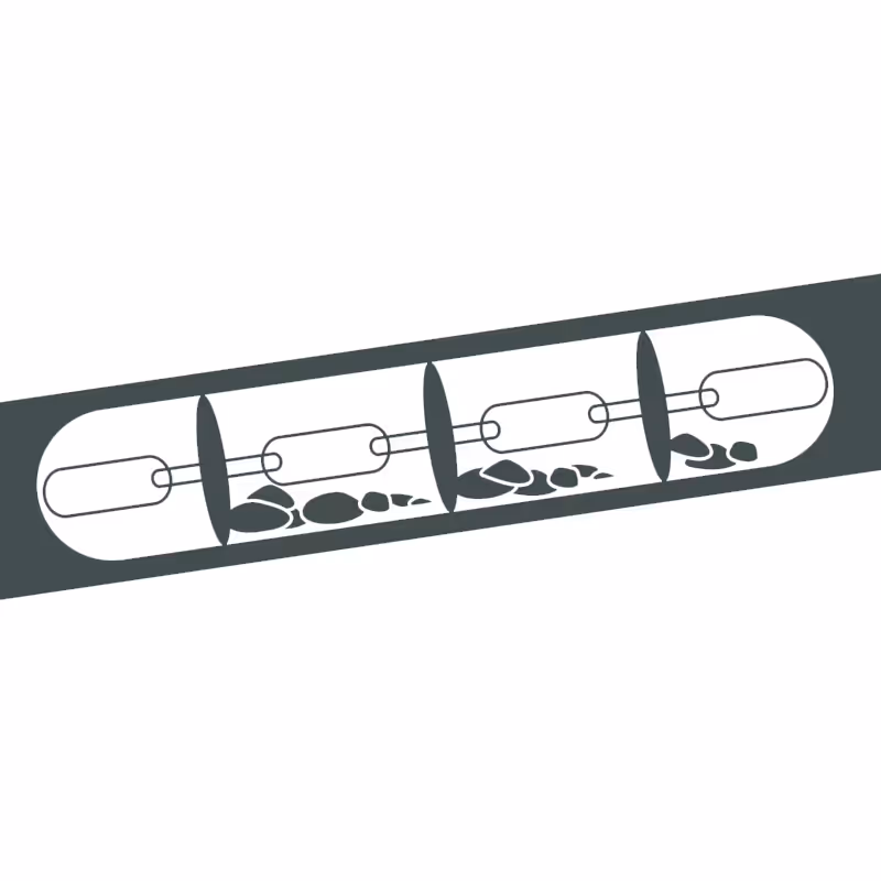 Industrias Transporte por cadena de tubos