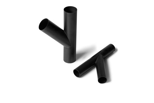 Las piezas moldeadas resistentes al desgaste se ramifican 45 grados.