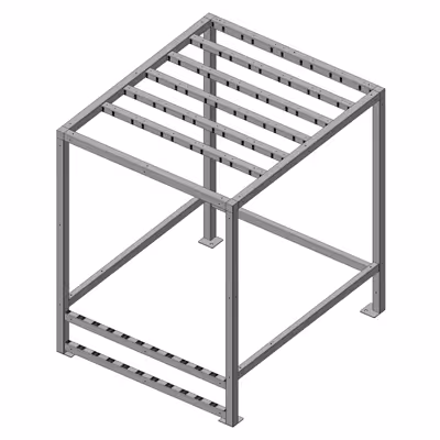 Dessin technique de la Vario-Tisch Michel Vario-Tisch Michel Tube.