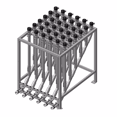 Dessin technique de Vario-Tisch Michel Vario Vario-Tisch distributeur tubulaire.