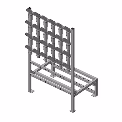 Technical drawing of the Michel Vario station with pipe distributor.