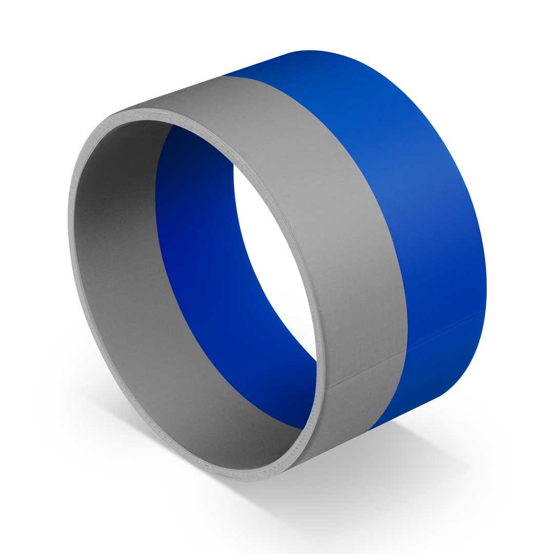 Two-color coding ring in gray and blue, for loose attachment to the hose.