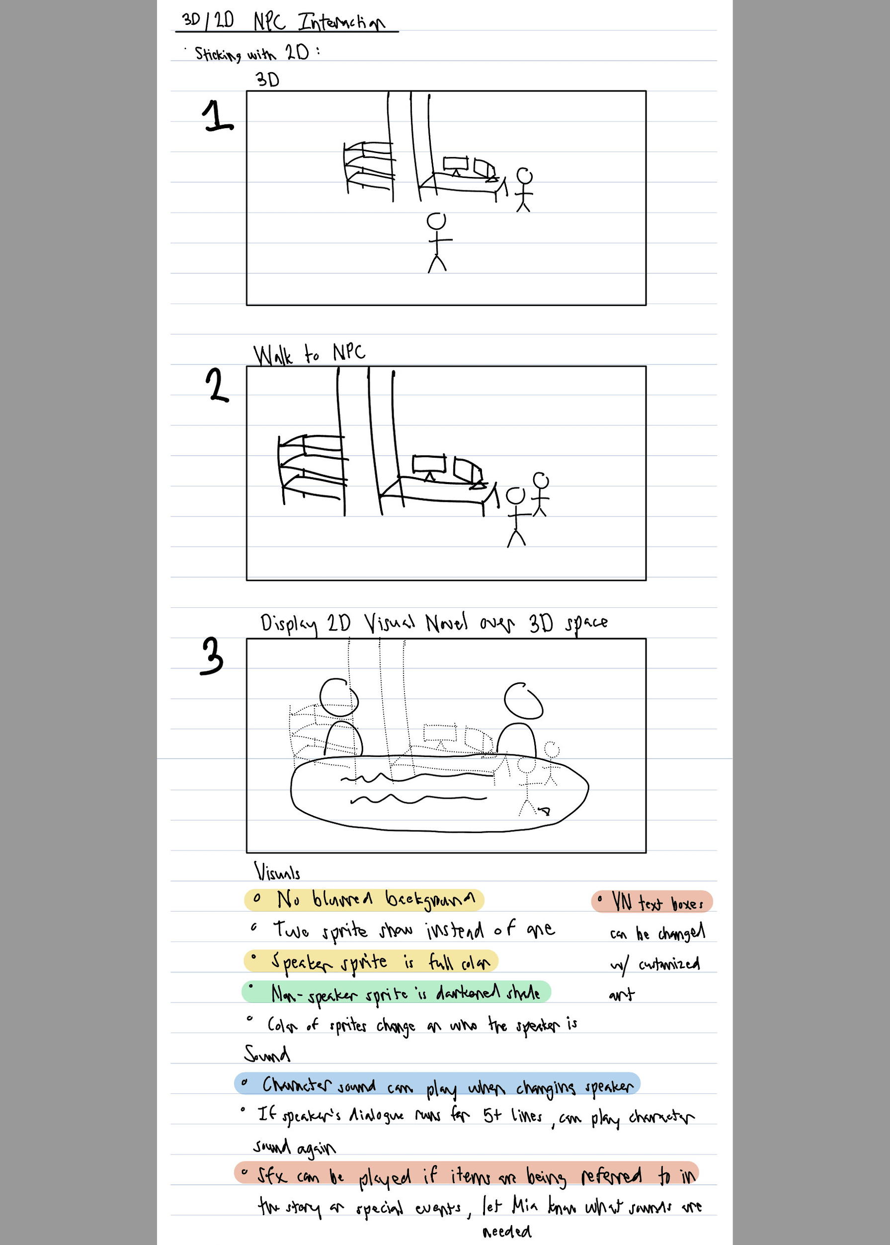 Pre-production - improving dialogue UI