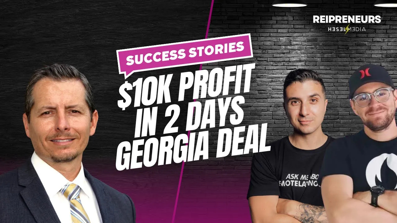 Quick wholesale real estate deal that earned 10K profit in two days