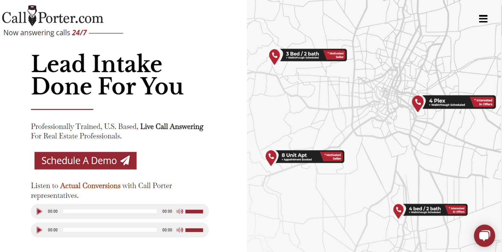 Call Porter live answering service review for real estate investors