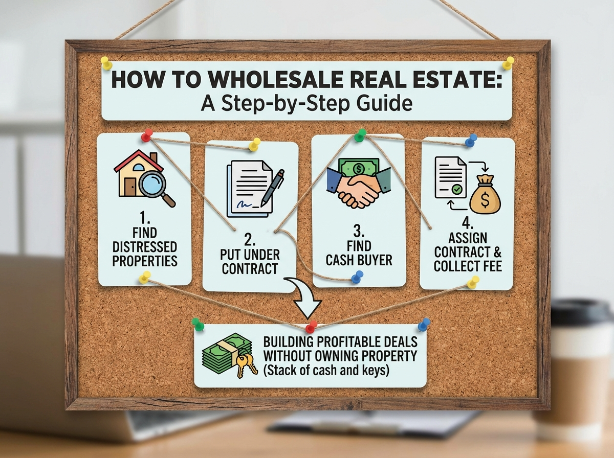 How to wholesale real estate step by step guide for 2026