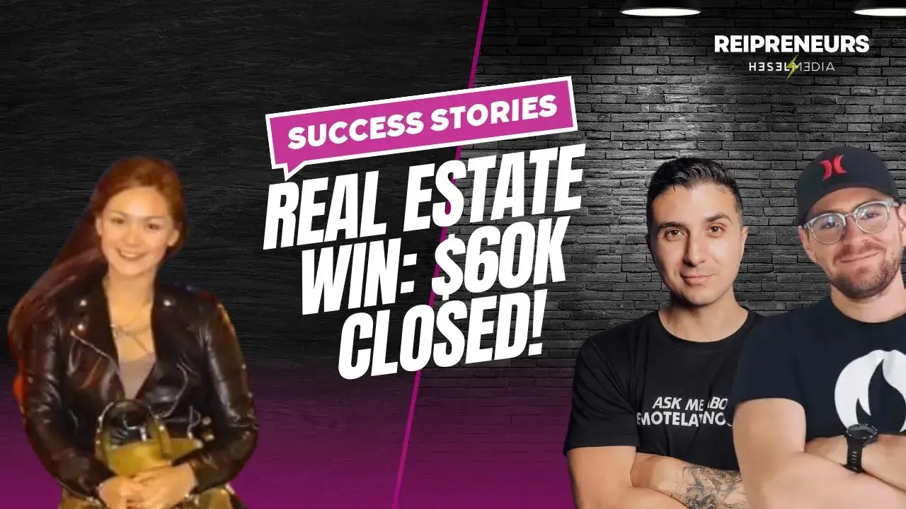 Real estate lead generation success Marianne closed 60K in deals
