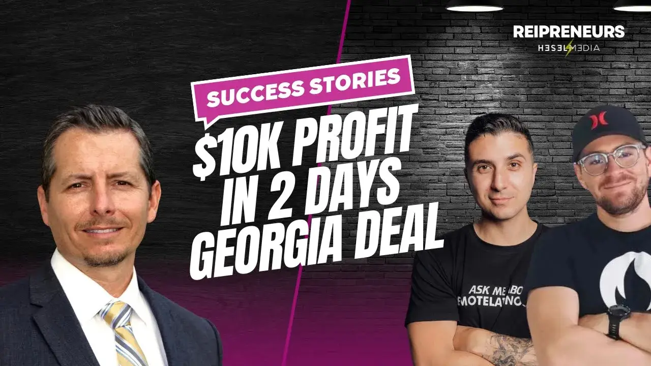 Quick wholesale real estate deal that earned 10K profit in two days