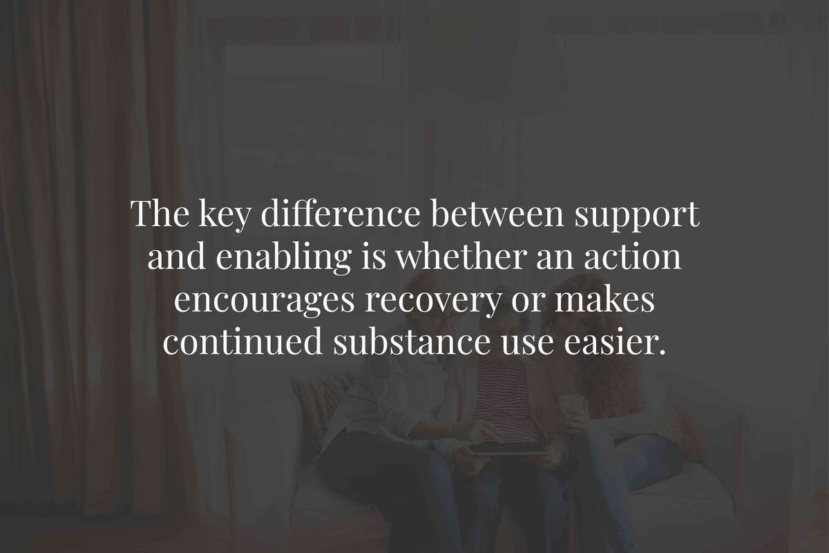 The Difference Between Support and Enabling